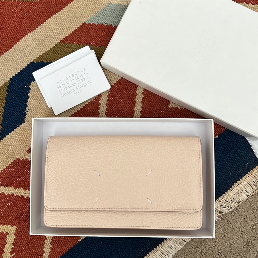MAISON MARTIN MARGIELA - FOUR STITCHES CHAIN WALLET - ALMOND COLOR